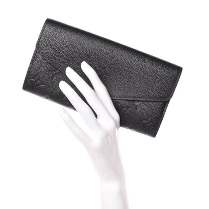 Louis Vuitton Empreinte Sarah Wallet NM Black 2 of 8