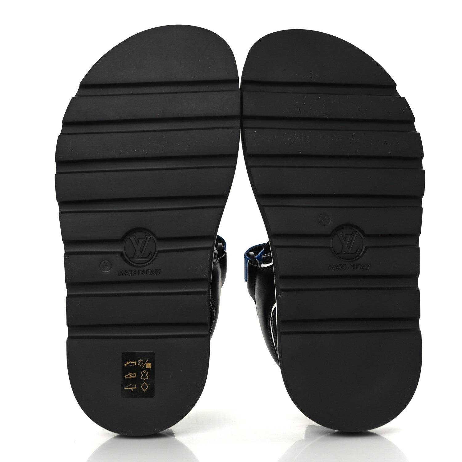Louis Vuitton Calfskin Monogram Pool Pillow Flat Comfort Sandals 38 Blue 5 of 8