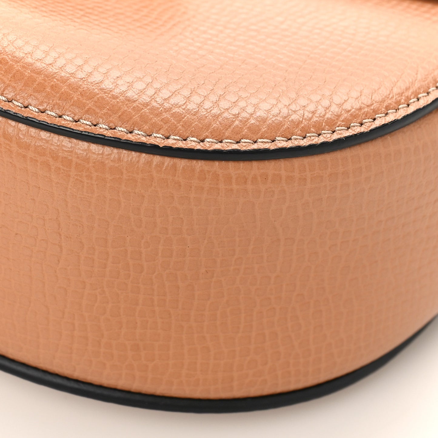 Grained Calfskin Lambskin Bi-Color Drew Shoulder Bag Wet Sand Sunflower