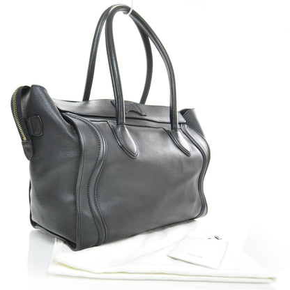 Celine Smooth Calfskin Shoulder Luggage Black 3 of 9