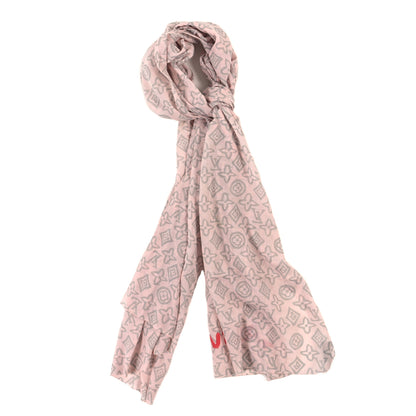 Louis Vuitton Cotton Tahitienne Scarf Pink 1 of 4