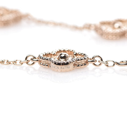 Van Cleef & Arpels 18K Rose Gold 6 Motifs Sweet Alhambra Bracelet 5 of 7