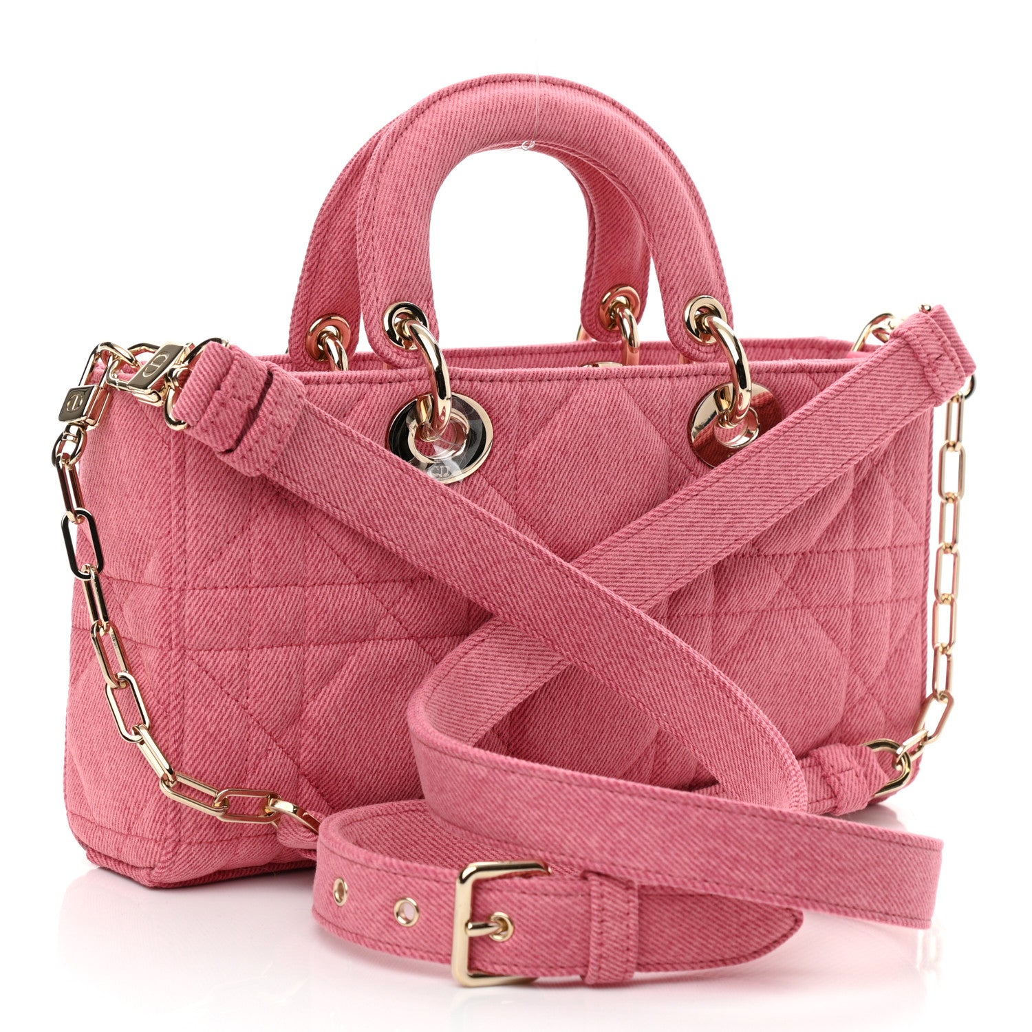 Christian Dior Denim Macrocannage Lady D-Joy Pink 3 of 9