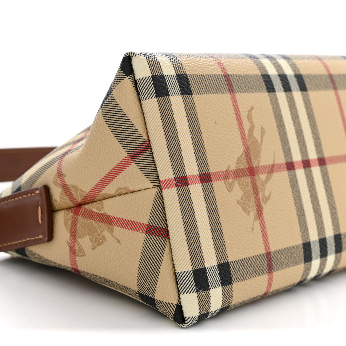Haymarket Check Small Shoulder Bag Tan