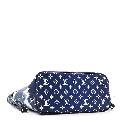 Louis Vuitton Monogram Escale Neverfull MM Blue 4 of 9