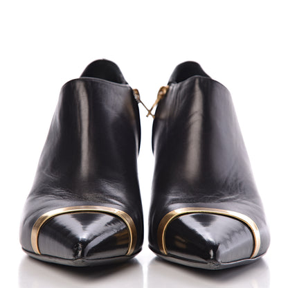 Saint Laurent Nappa Cap Toe Ankle Boots 39 Black 2 of 13