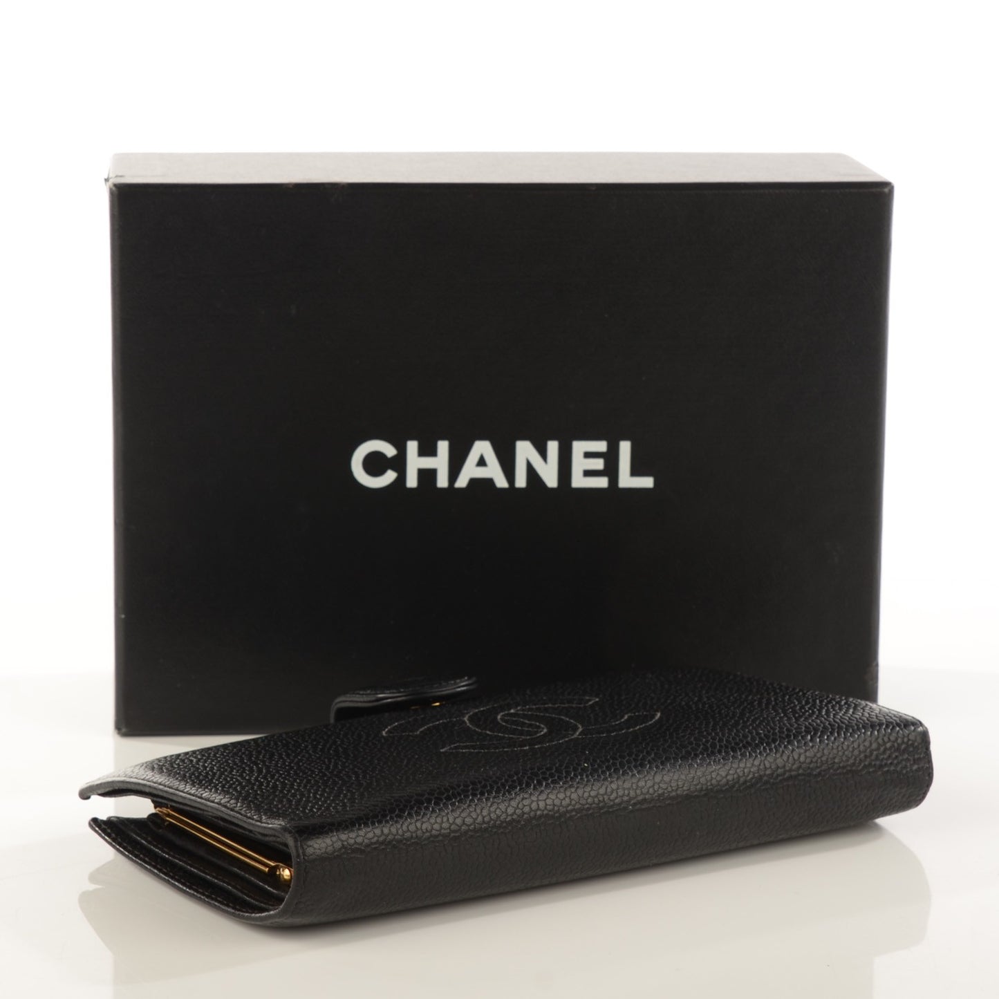 Caviar CC French Wallet Black