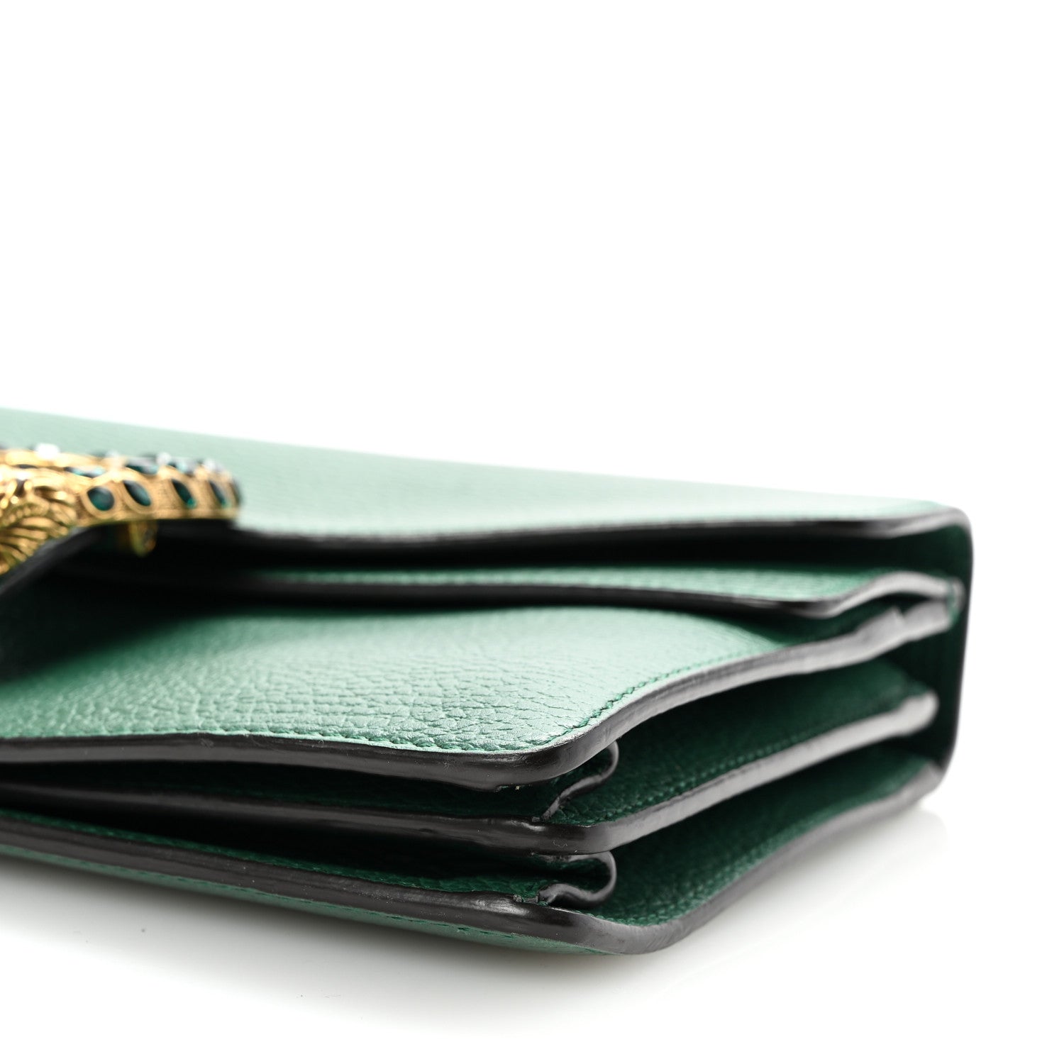 Gucci Pebbled Calfskin Small Dionysus Shoulder Bag Emerald 12 of 14