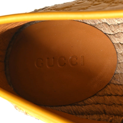 Gucci Microguccissima Soft Espadrilles 36.5 New Buttercup 8 of 9