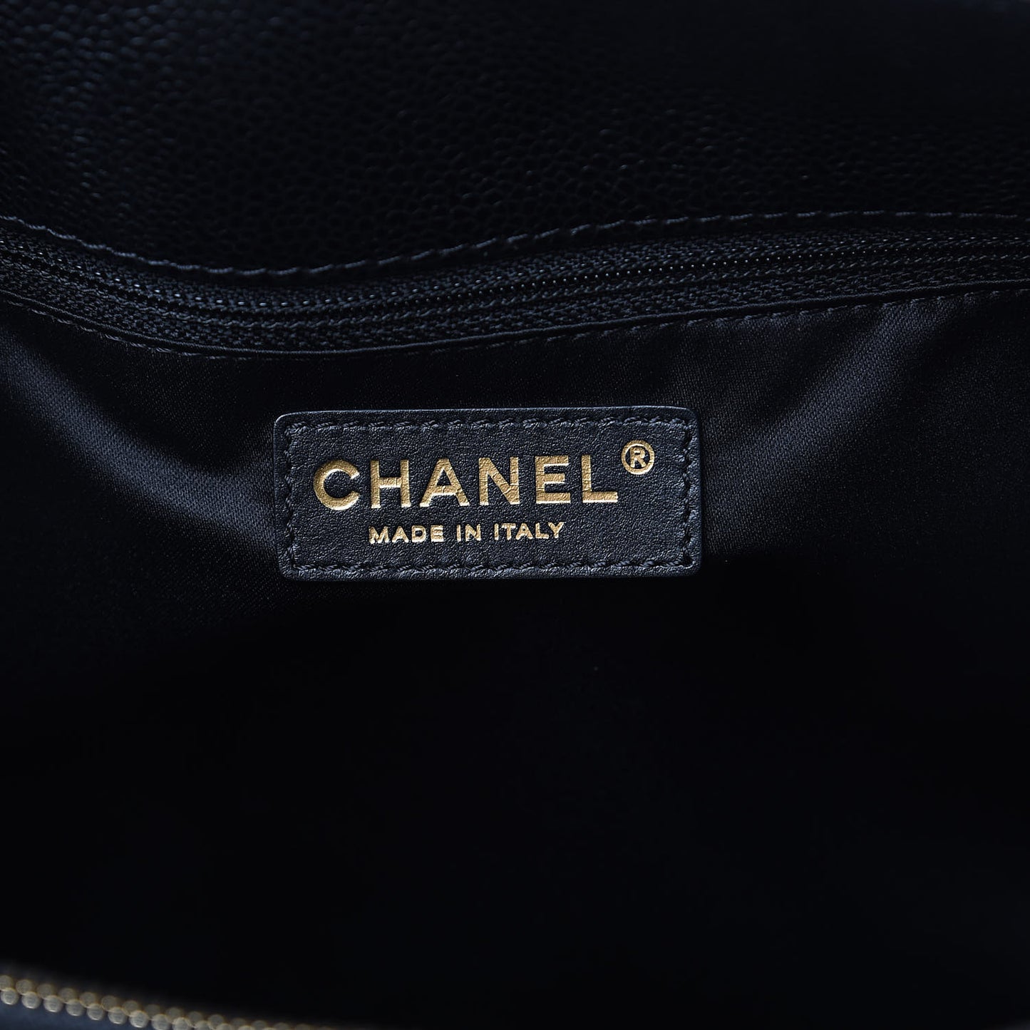Caviar Quilted Grand Shopping Tote GST Black
