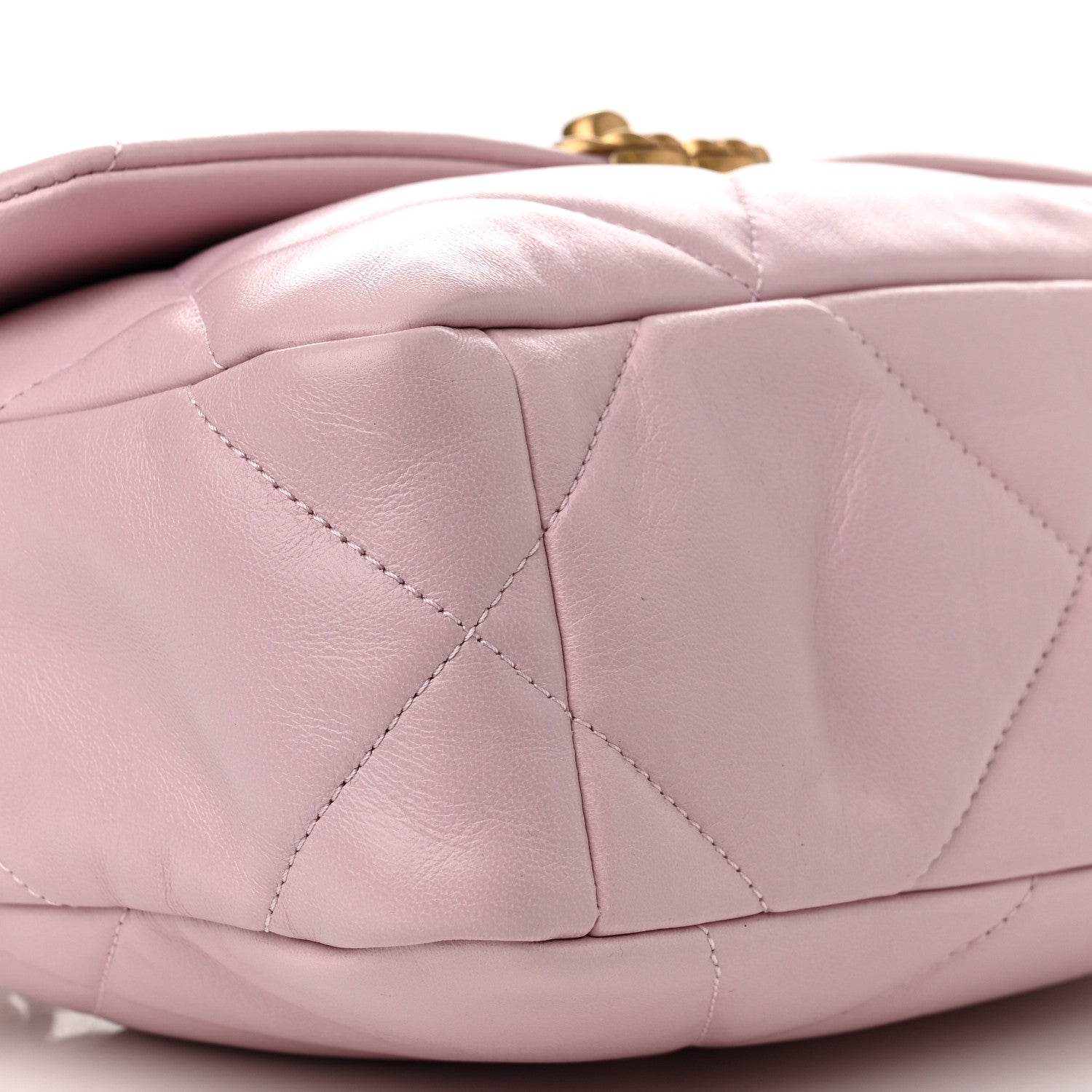 Chanel Lambskin Quilted Medium Chanel 19 Flap Light Pink 9 of 12