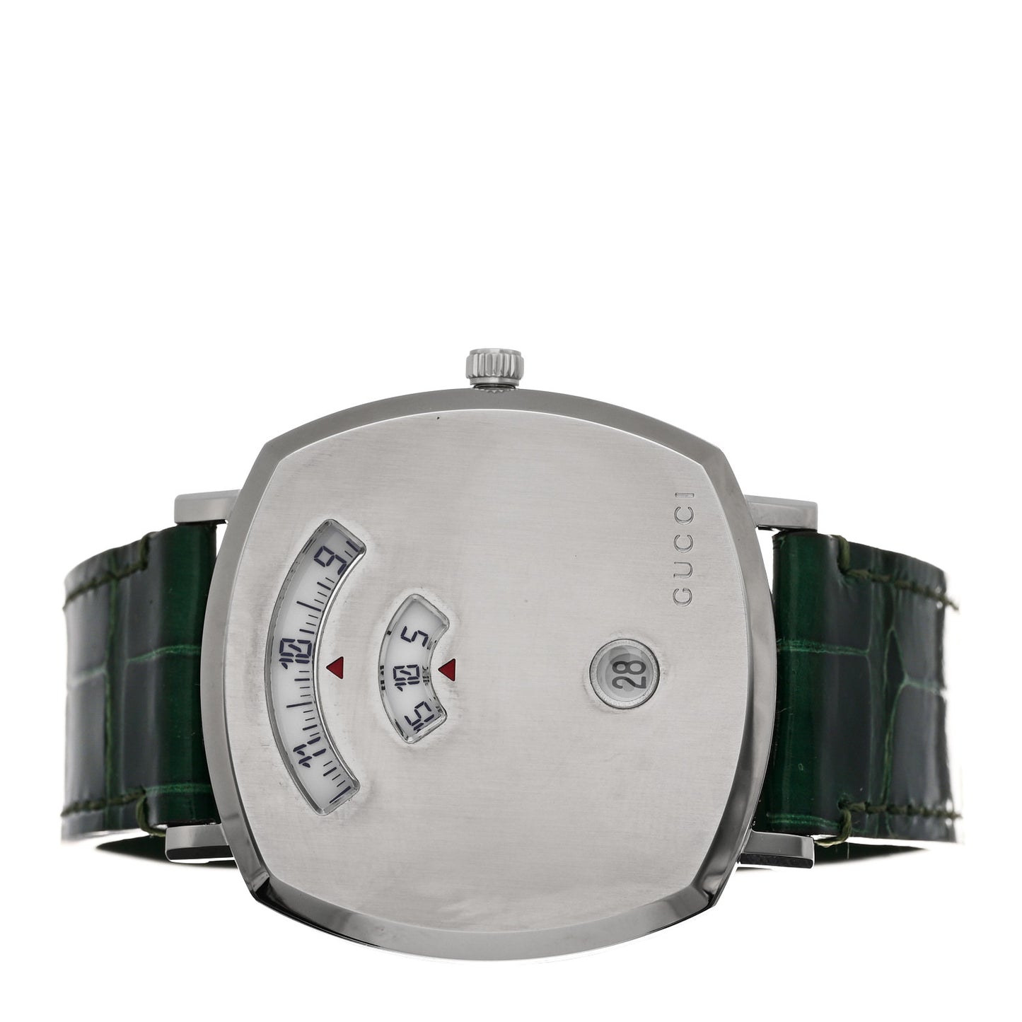 Stainless Steel Alligator 38mm Grip Quartz Watch Green