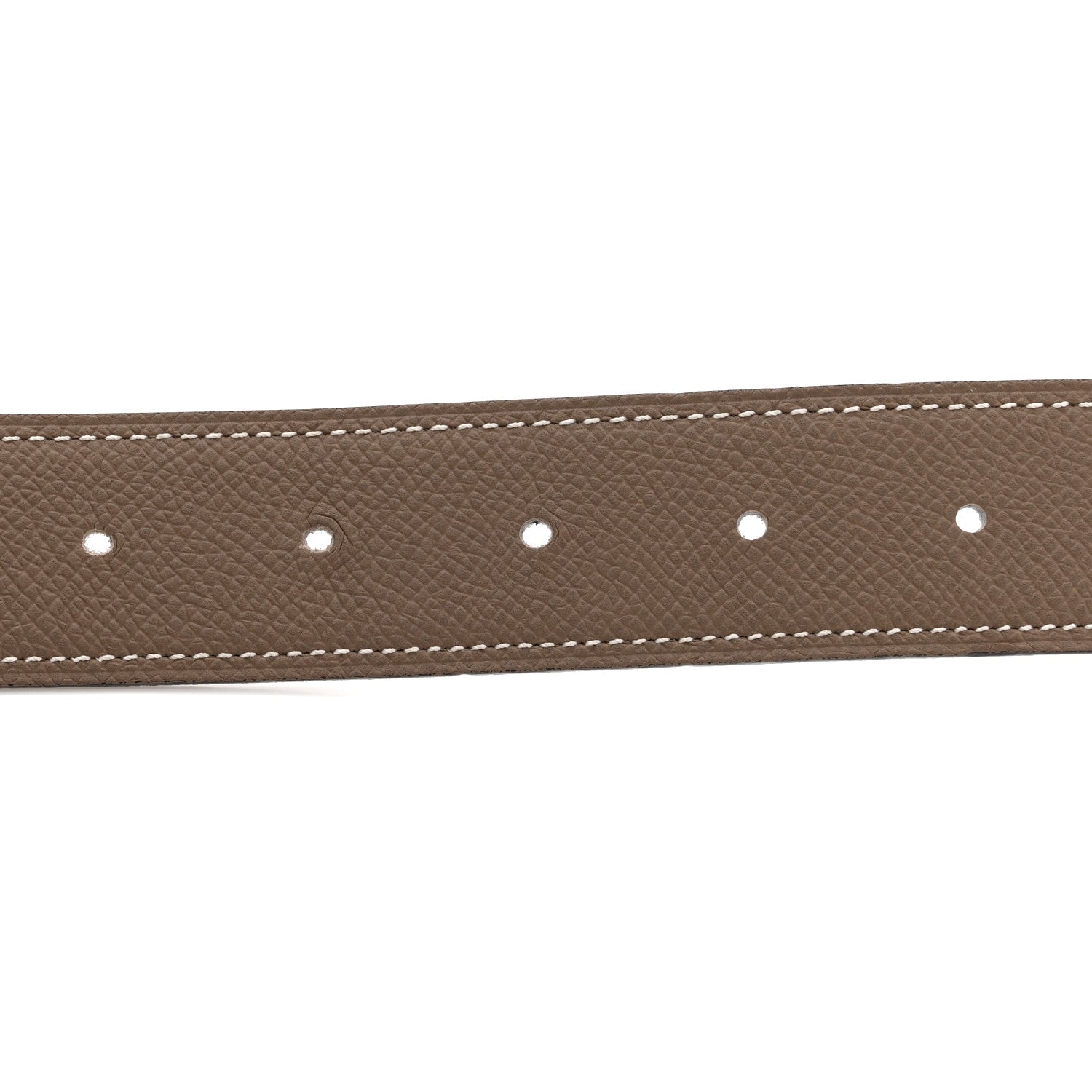 Hermes Epsom 32mm Belt Strap 95 38 Etoupe White 3 of 7