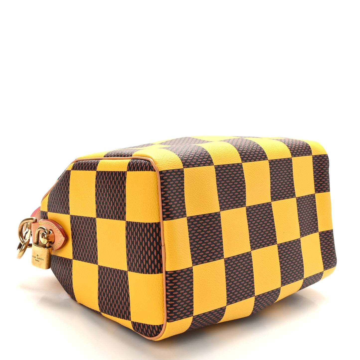 LOUIS VUITTON Damier Pop Speedy Bandouliere 25 Jaune Mat