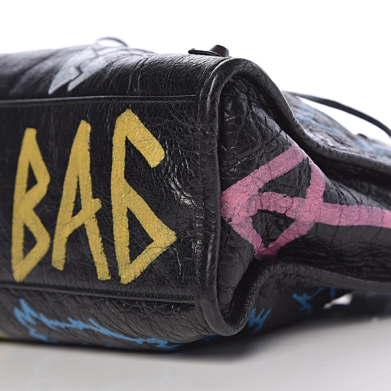 Balenciaga Agneau Graffiti All Over Classic Hardware S City Black Multicolor 9 of 10