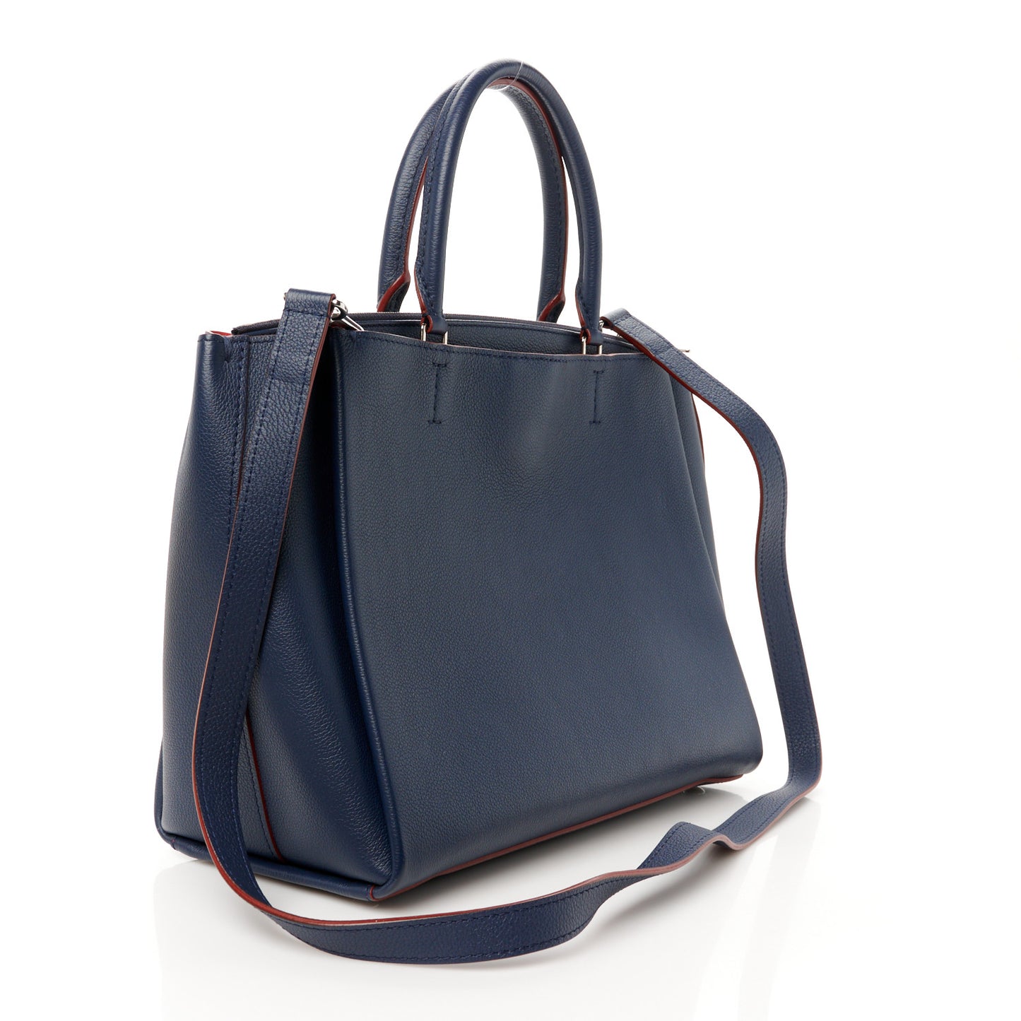 Calfskin Lockmeto Marine Rouge