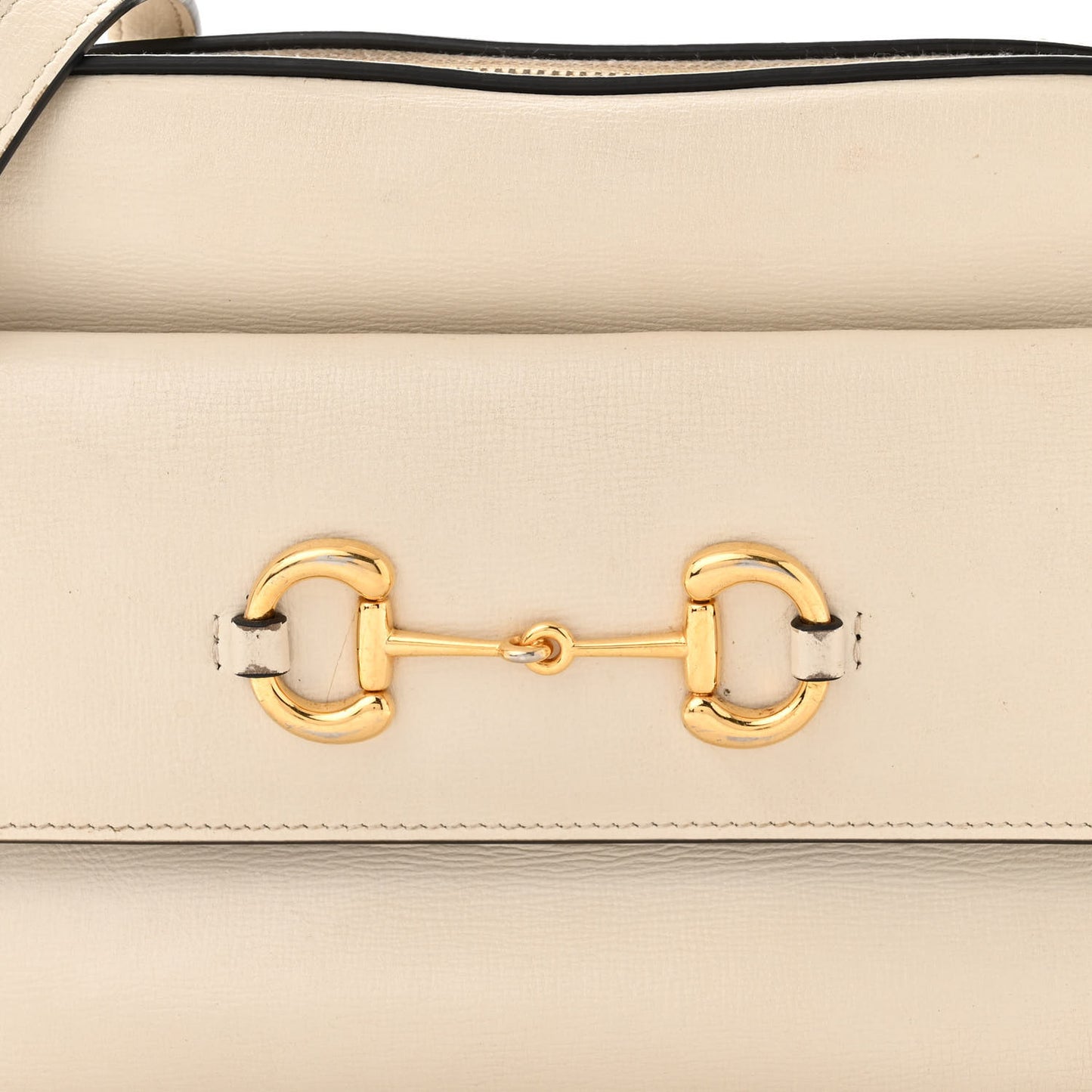 Azalea Calfskin Small Horsebit 1955 Shoulder Bag Mystic White