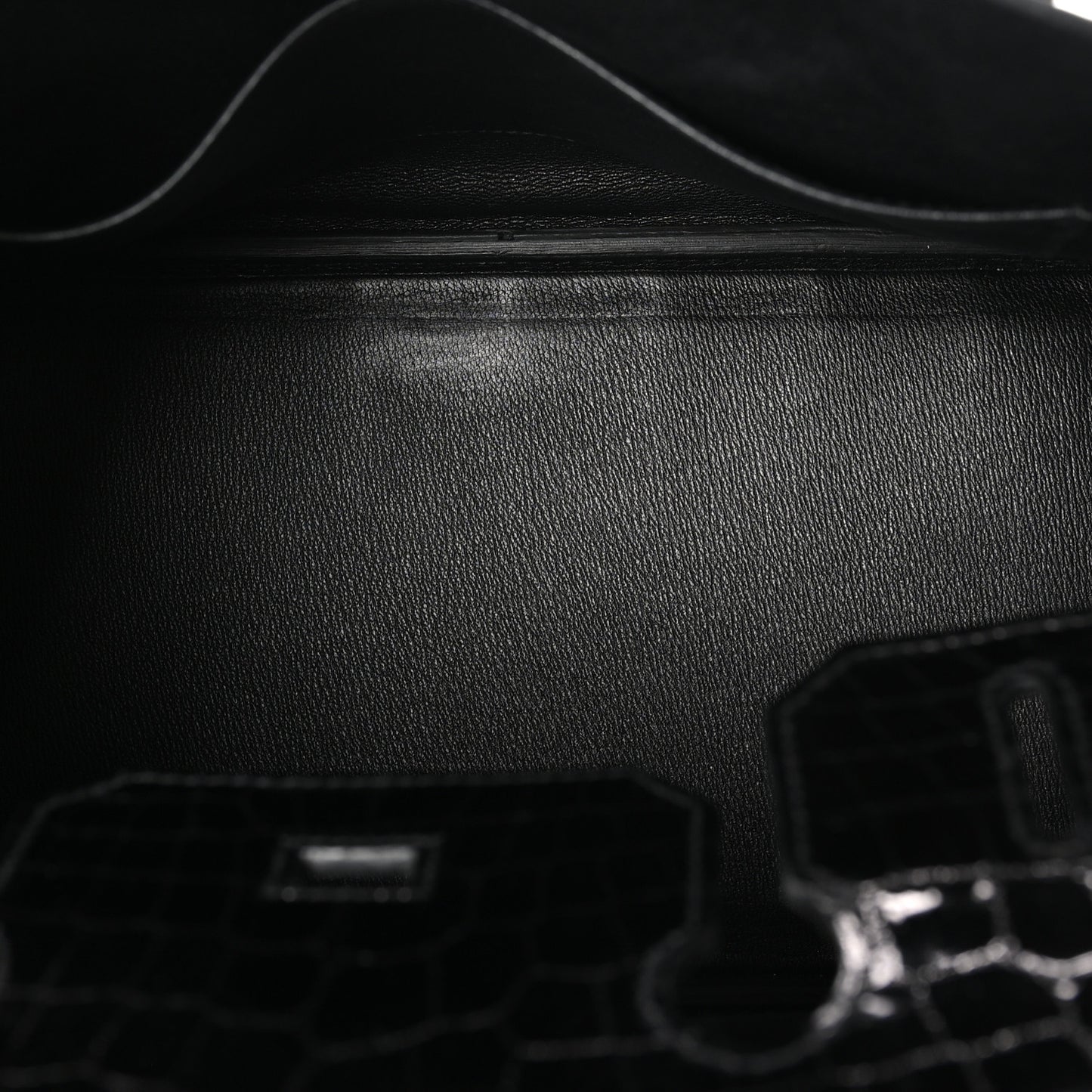Shiny Niloticus Crocodile Birkin 30 Black