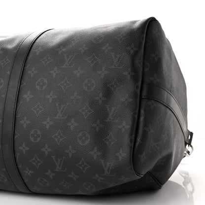 Louis Vuitton Monogram Eclipse Keepall Bandouliere 55 10 of 19