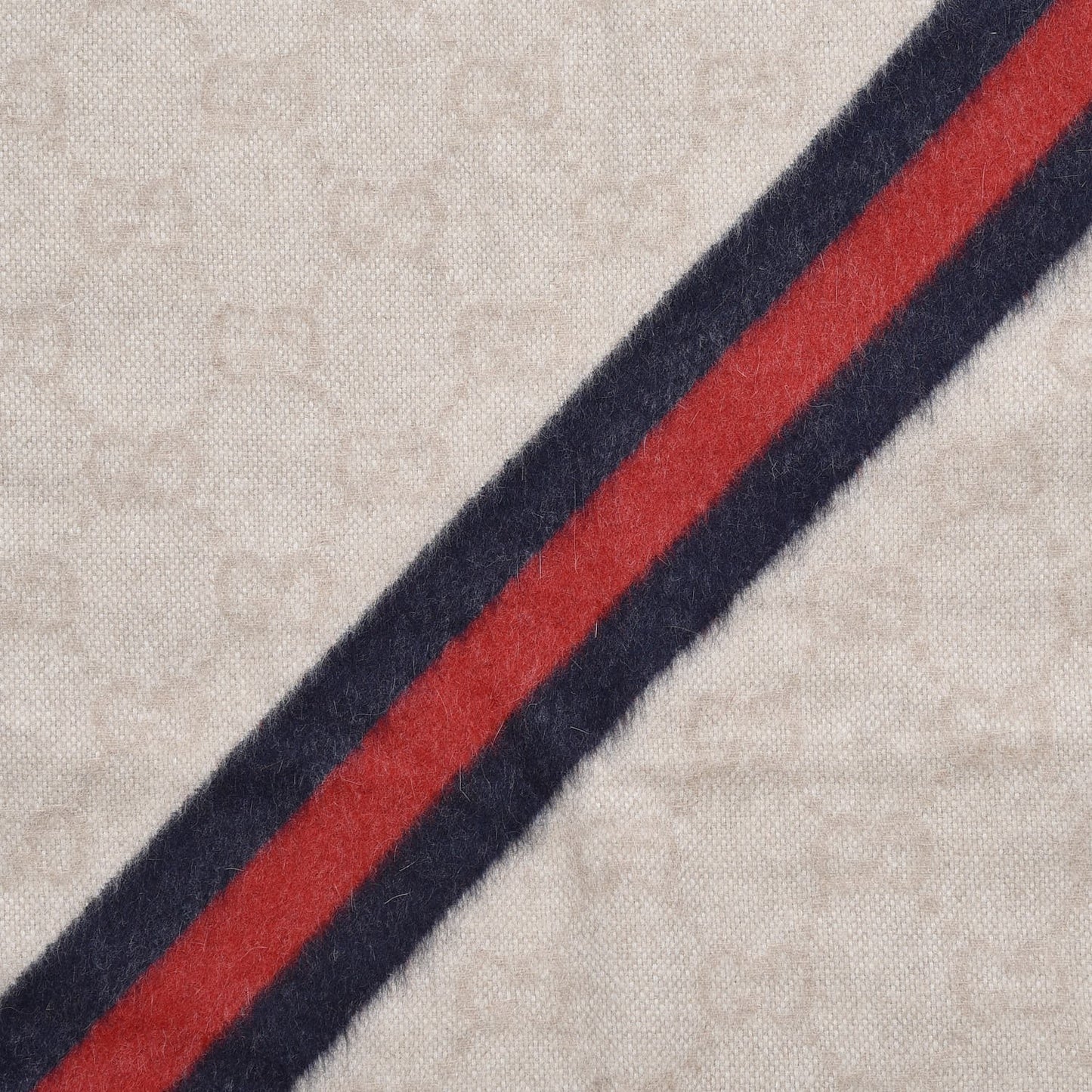 Wool Angora Monogram Web New Nikky Scarf Sand Blue