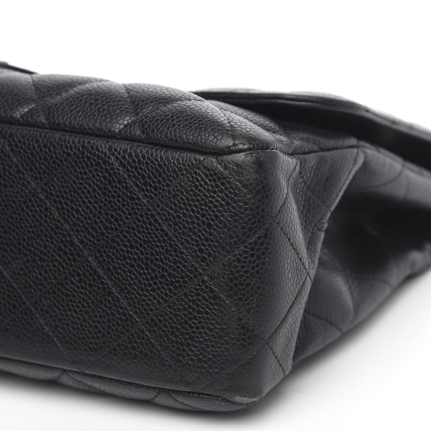 Caviar Quilted Jumbo Single Flap Black