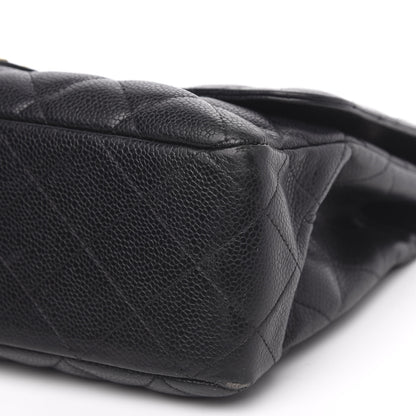 Chanel Caviar Quilted Jumbo Single Flap Black 8 of 16