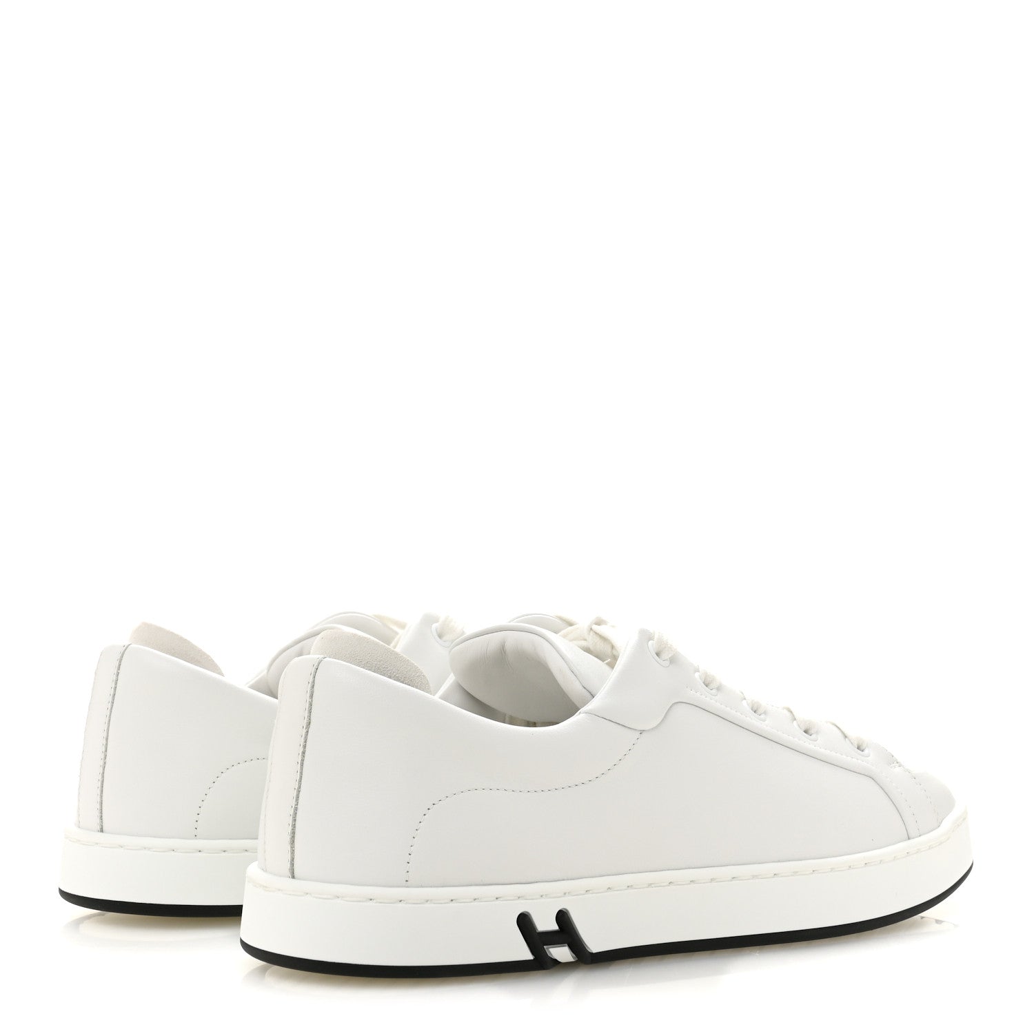 Hermes Calfskin Suede Goatskin Mens Kid Sneakers 42.5 White 5 of 10