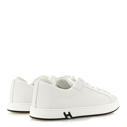 Hermes Calfskin Suede Goatskin Mens Kid Sneakers 42.5 White 5 of 10