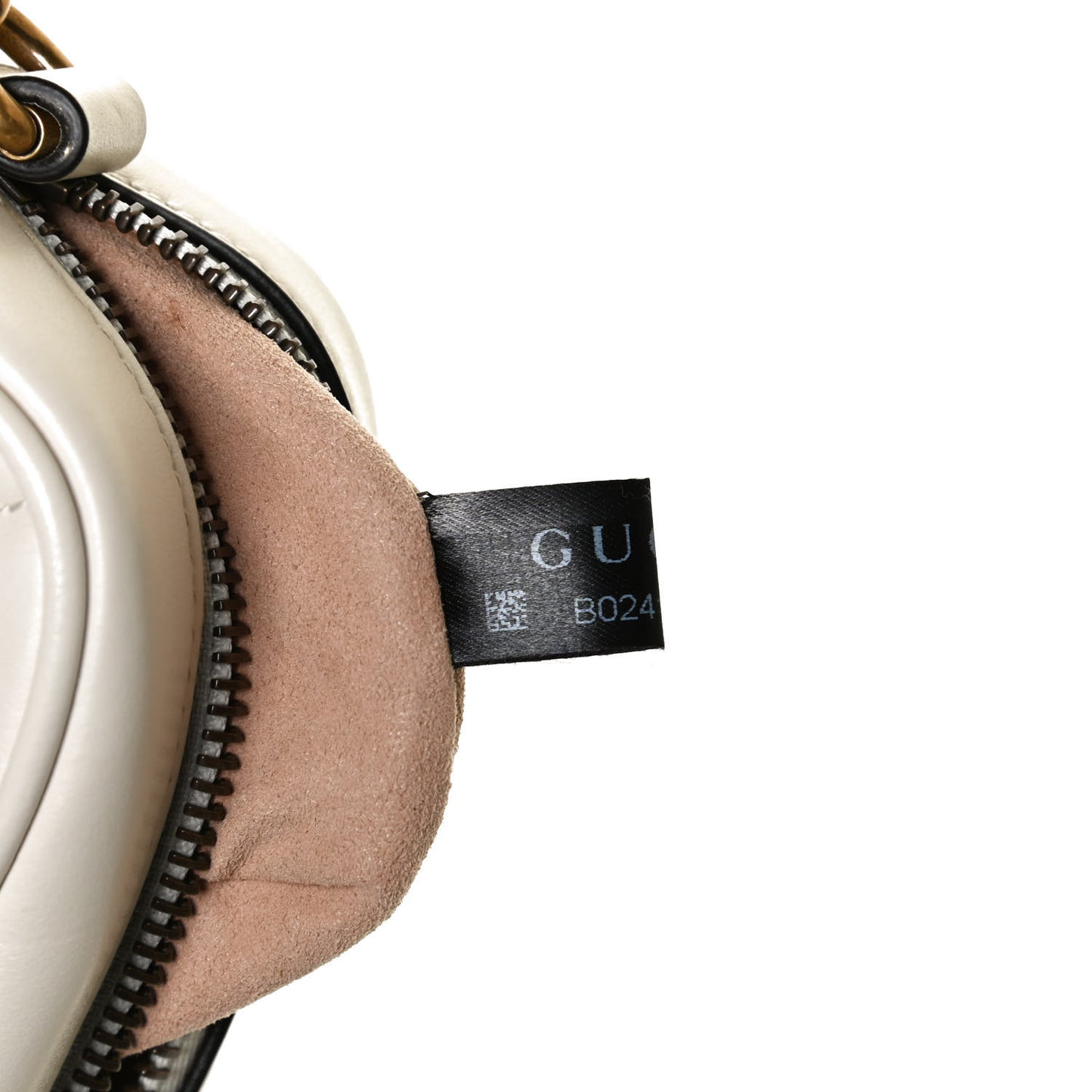 Calfskin Matelasse Mini GG Marmont Chain Shoulder Bag White