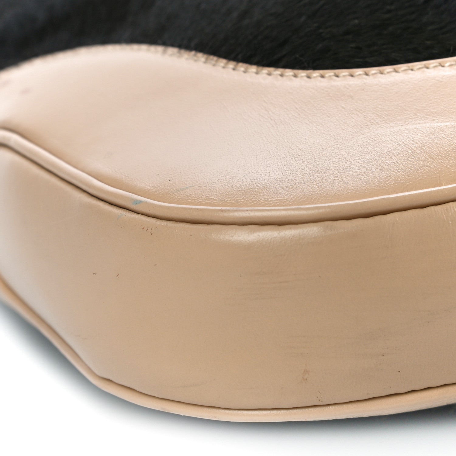 Gucci Calfskin Pony Hair Jackie O Hobo Brown Black 9 of 10