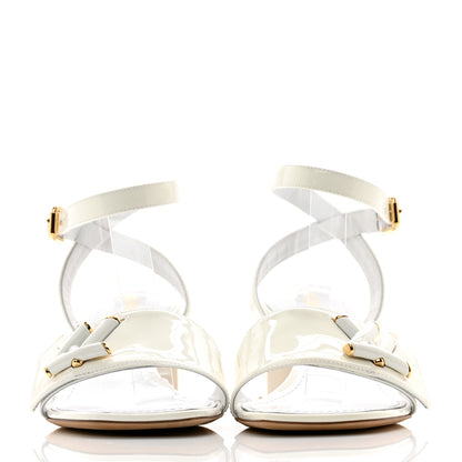 Louis Vuitton Patent Calfskin Shake Platform Sandal 36.5 White 2 of 13