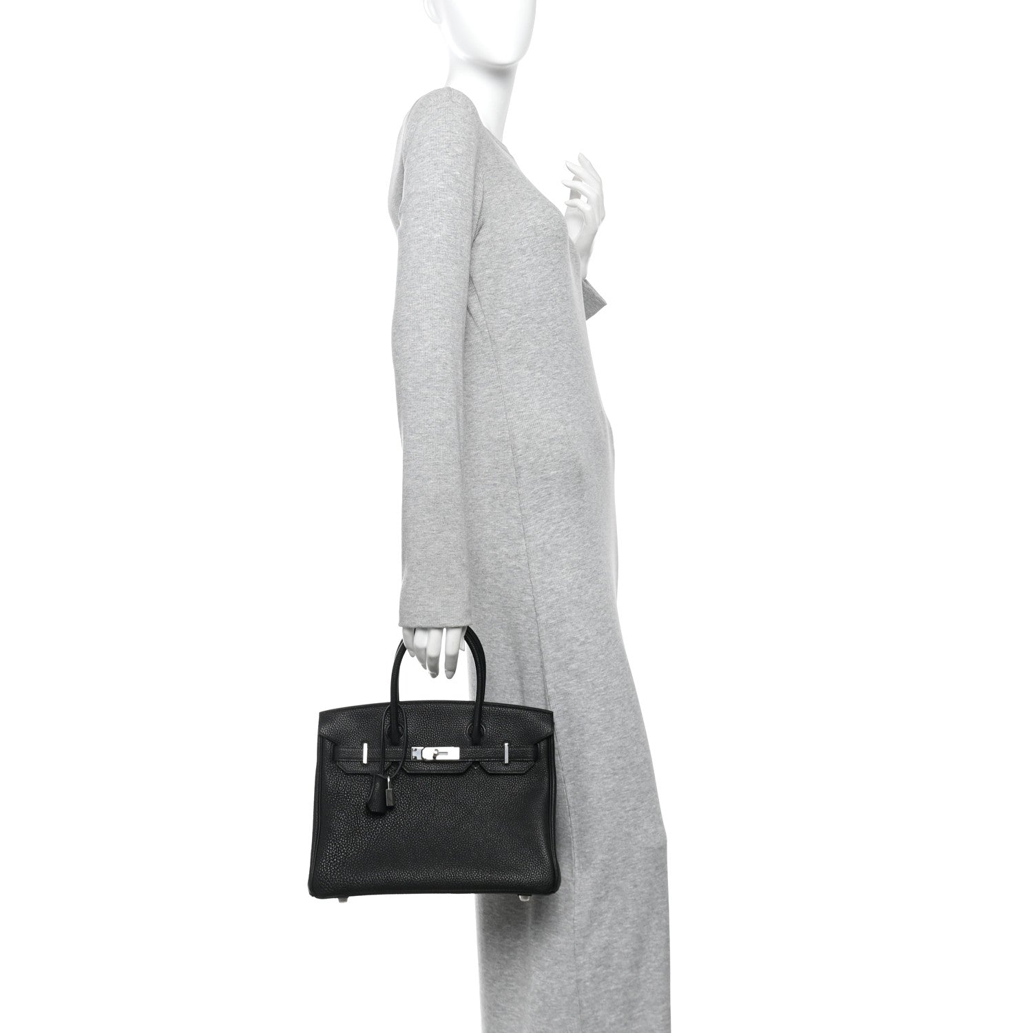 Hermes Togo BIRKIN 30 Black 2 of 10