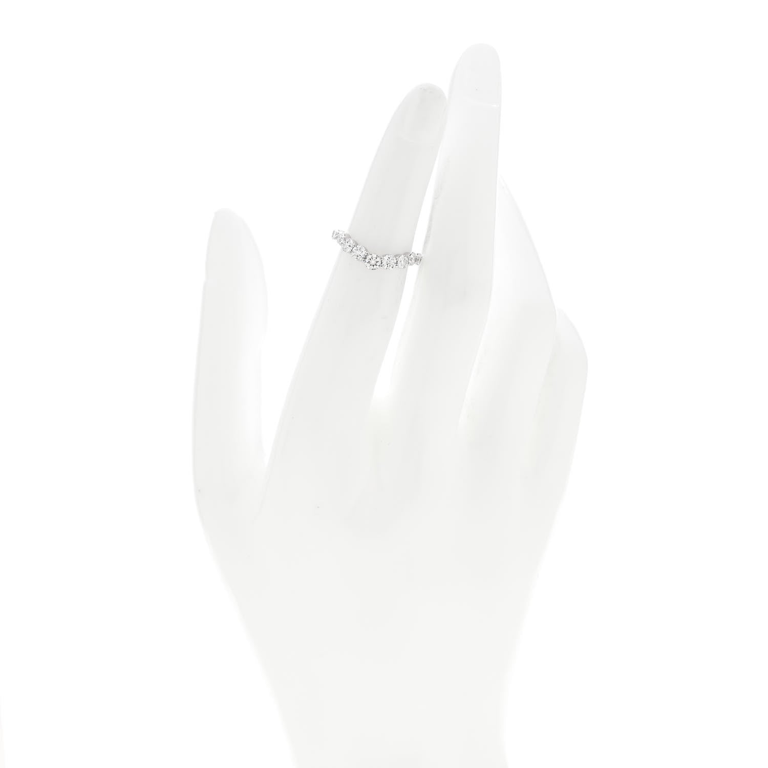 Harry Winston Platinum Diamond Truly Wedding Band Ring 46 3.75 2 of 5