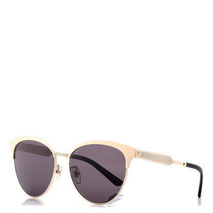 Gucci Metal Clubmaster GG0074/S Sunglasses Gold 1 of 8