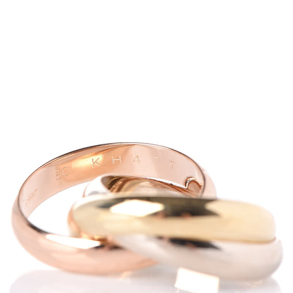 Cartier 18K Pink Yellow White Gold Classic Trinity Ring 50 5.25 5 of 5