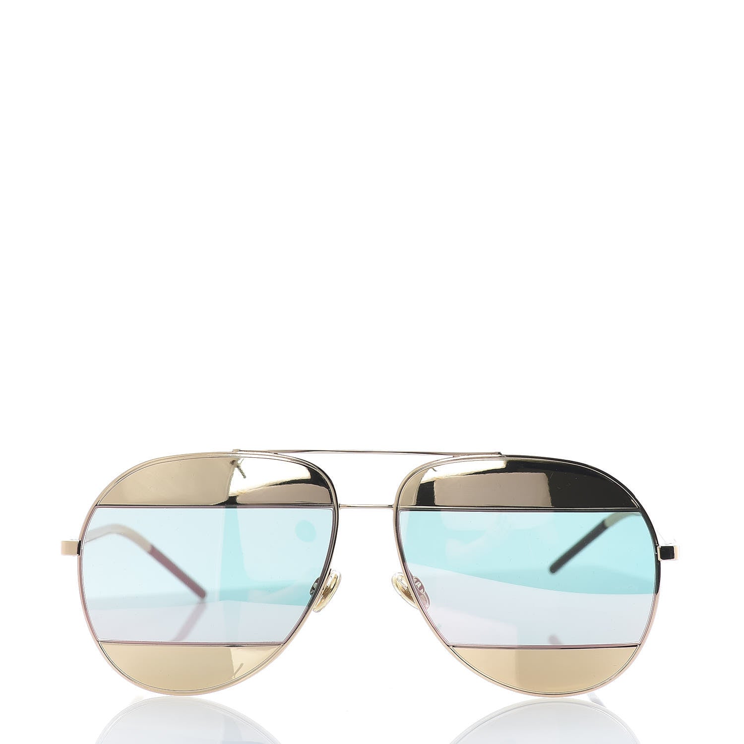 Christian Dior Split 1 Aviator Sunglasses Rose Gold 2 of 8