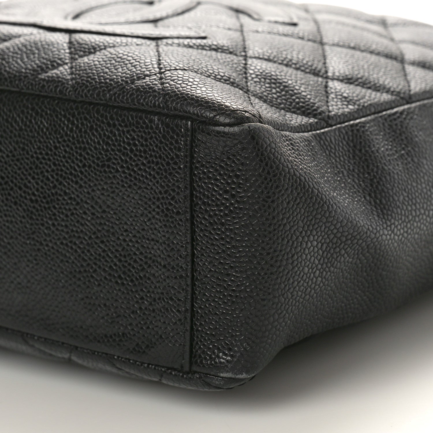 Chanel Caviar Quilted Petit Shopping Tote PST Black 10 of 15