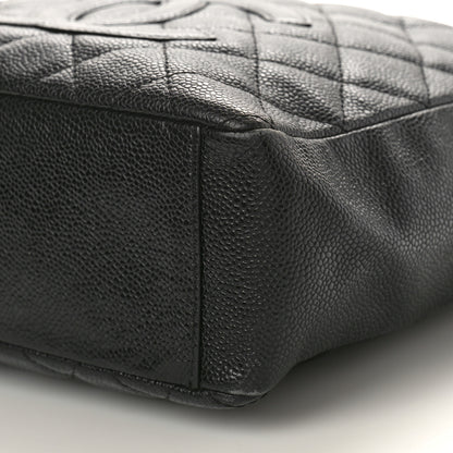 Chanel Caviar Quilted Petit Shopping Tote PST Black 10 of 15