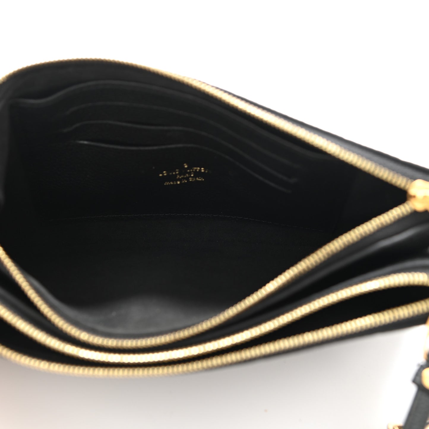 Empreinte Double Zip Pochette Black