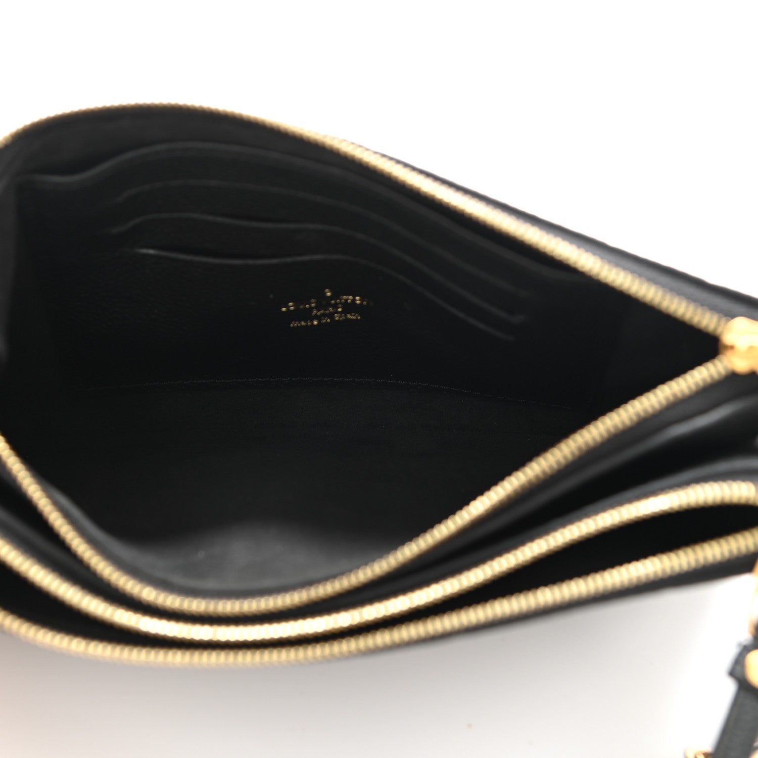 Louis Vuitton Empreinte Double Zip Pochette Black 5 of 16