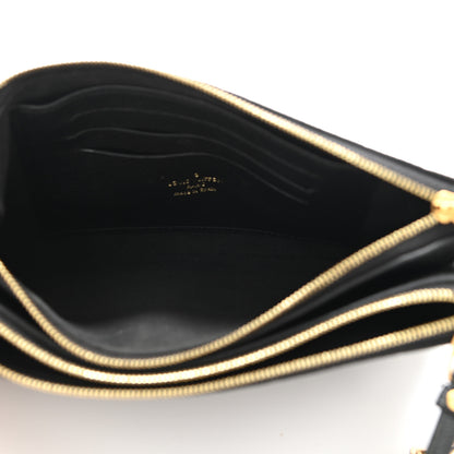 Louis Vuitton Empreinte Double Zip Pochette Black 5 of 16