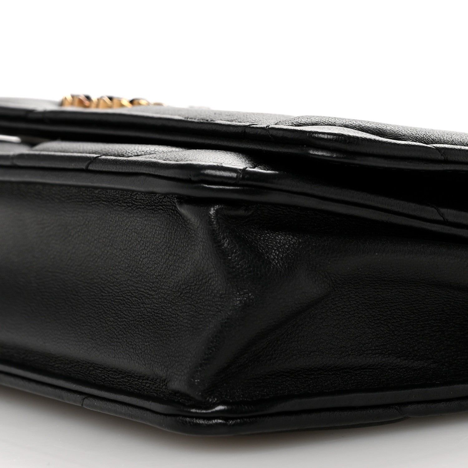 Chanel Lambskin Quilted Chanel 19 Wallet On Chain WOC Black 11 of 13