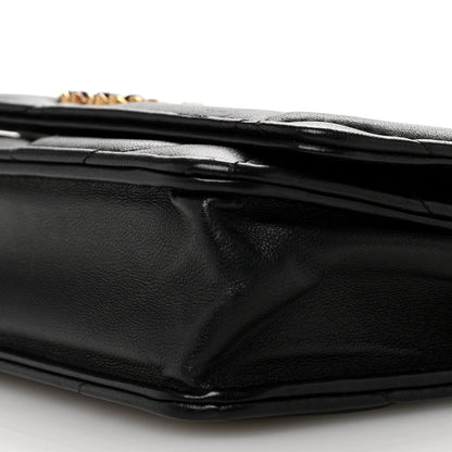 Chanel Lambskin Quilted Chanel 19 Wallet On Chain WOC Black 11 of 13