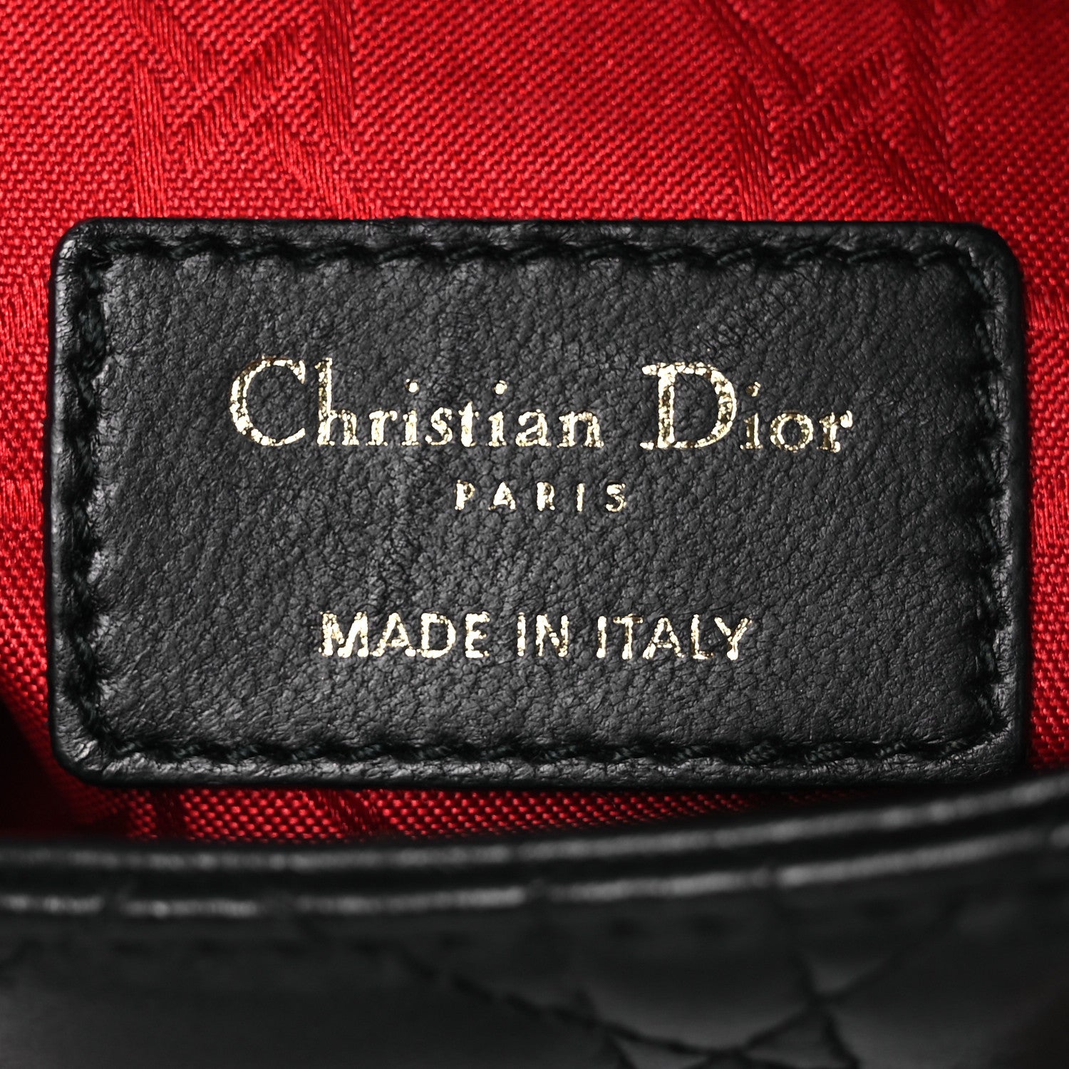 Christian Dior Lambskin Cannage Small My ABCDior Lady Dior Black 6 of 17