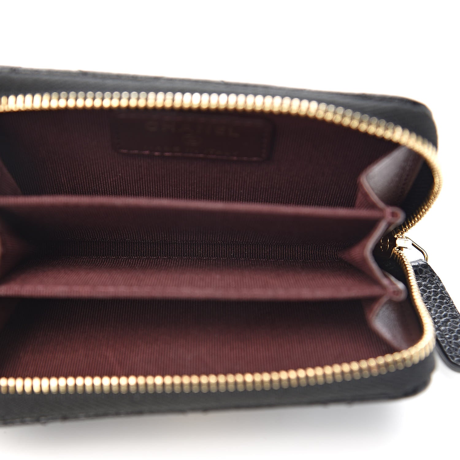 Chanel Caviar Quilted Zip Coin Purse Black 5 of 8