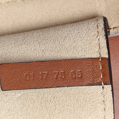 Chloe Suede Calfskin Mini Faye Shoulder Bag Tobacco 7 of 12
