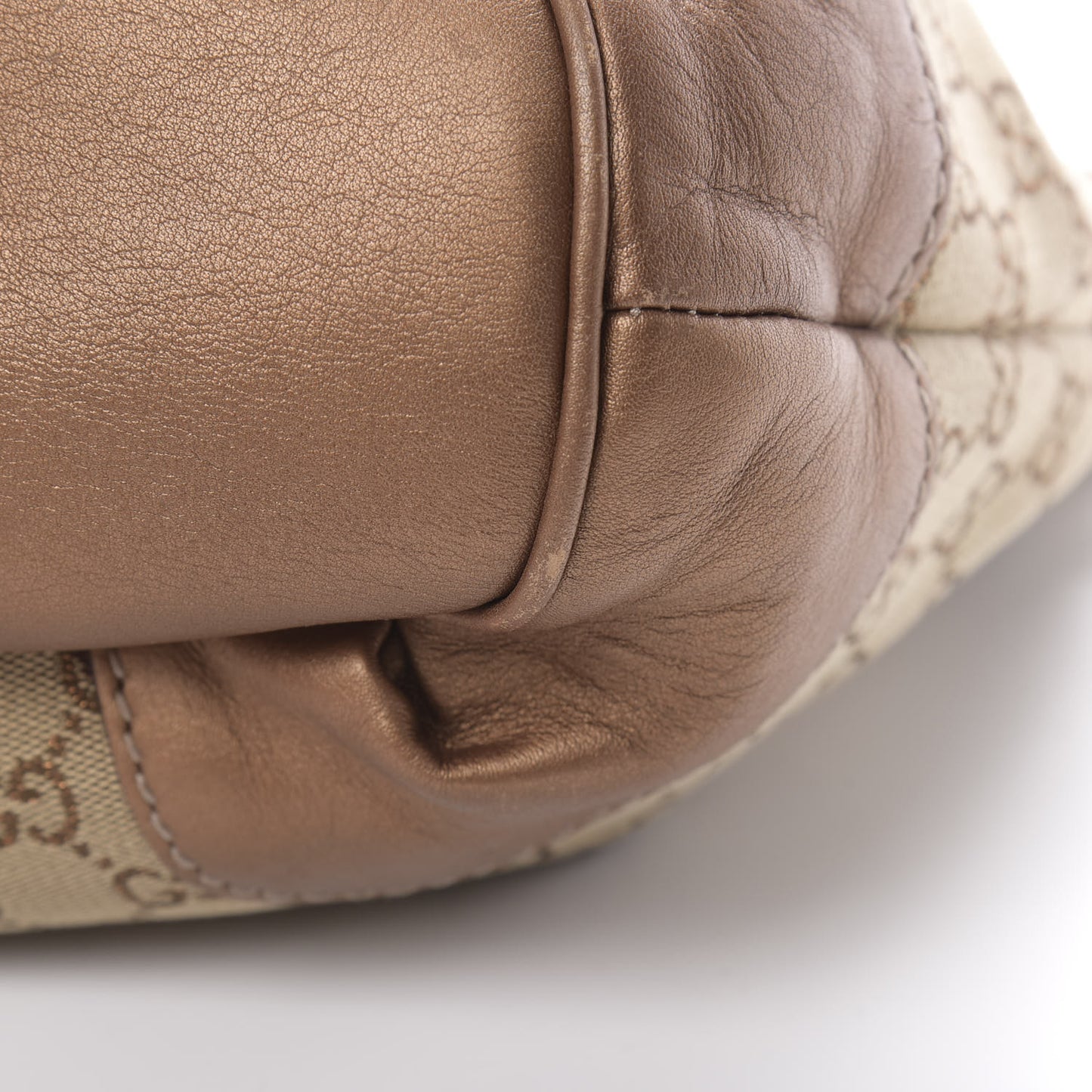 Monogram Medium Sukey Top Handle Bag Beige Bronze