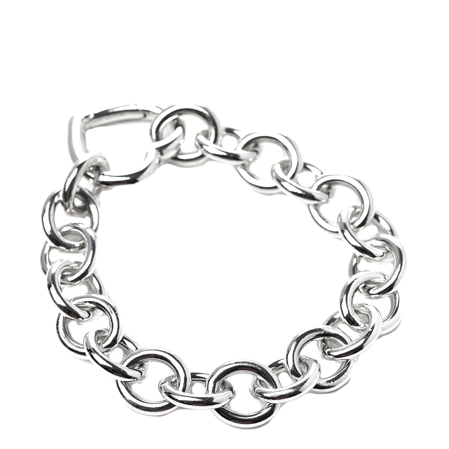 Tiffany Sterling Silver Open Heart Clasp Bracelet 3 of 5