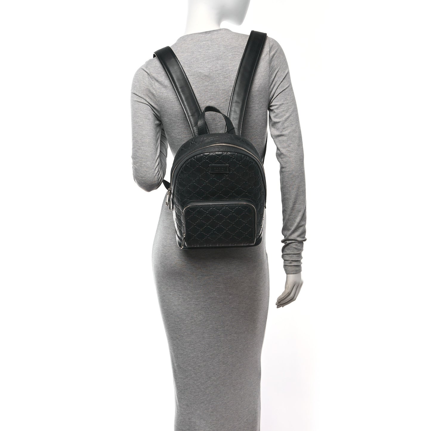 Guccissima Signature Small Day Backpack Black