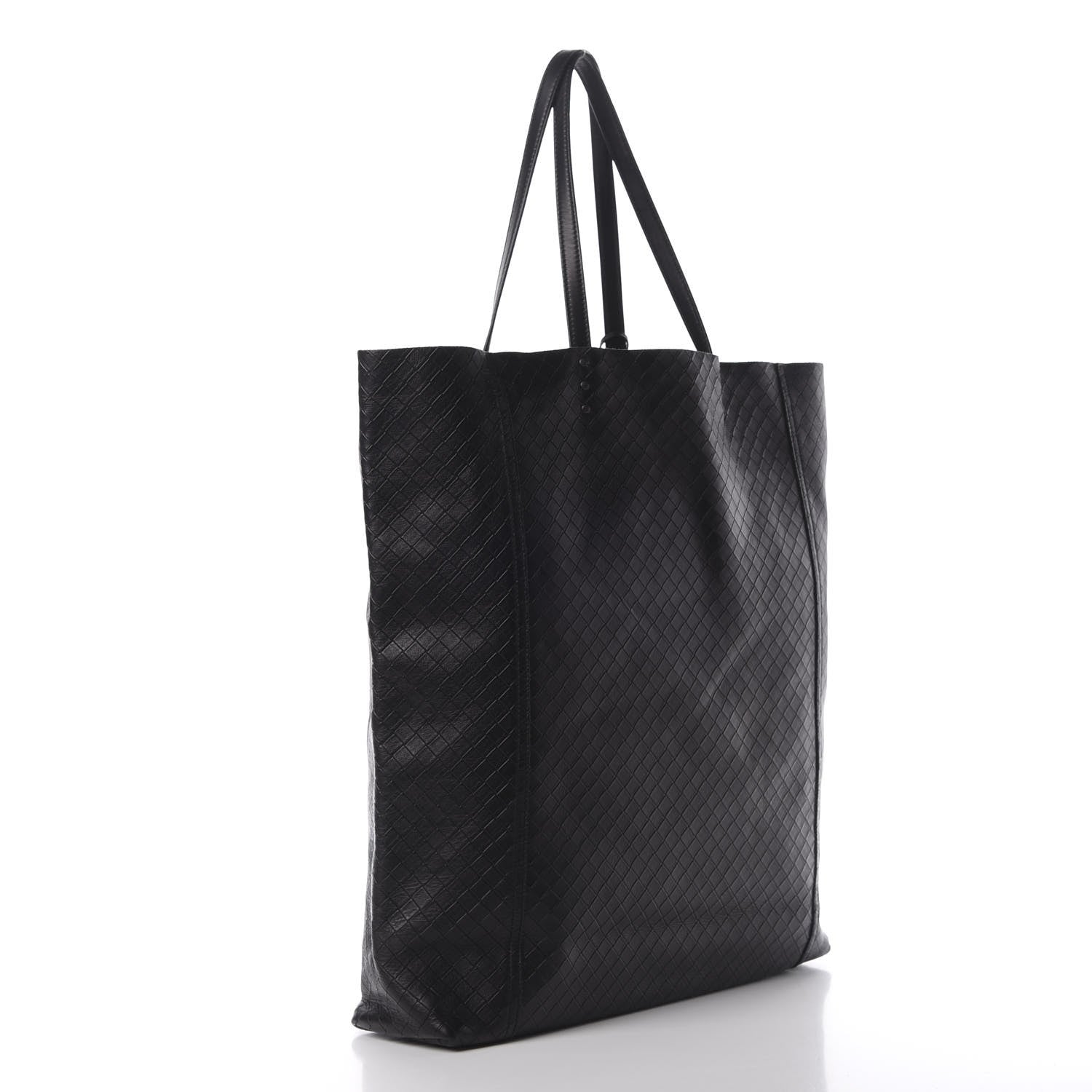 Bottega Veneta Calfskin Intrecciomirage Antique Tote Black 2 of 10